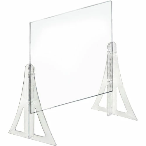 Global Approved 179770-187 Counter Cashier Shield Acrylic 20"W x 26"H 4 Global Approved 179770-187 Counter Cashier Shield Acrylic 20"W x 26"H - Image 2