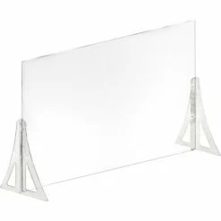 Global Approved 179776-187 Counter Cashier Shield Acrylic 30"W x 46"H -Server & Expediter Supplies Sales 179776 187 4