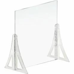 Global Approved 179822 Counter Cashier Shield, Acrylic 31-1/2"W x 31-1/2"H - Pkg Qty 2