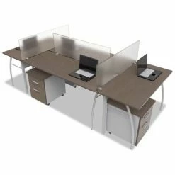 Linea Italia® Translucent Polycarbonate Desktop Partition Privacy Panel, 47"W -Server & Expediter Supplies Sales 180842 X