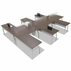 Linea Italia® Translucent Polycarbonate Desktop Partition Privacy Panel, 47"W -Server & Expediter Supplies Sales 184763 X