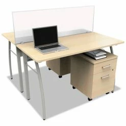 Linea Italia® Translucent Polycarbonate Desktop Partition Privacy Panel, 47"W -Server & Expediter Supplies Sales 199764 X