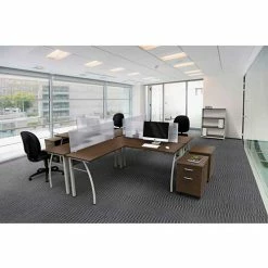 Linea Italia® Translucent Polycarbonate Desktop Partition Privacy Panel, 47"W -Server & Expediter Supplies Sales 204848 X
