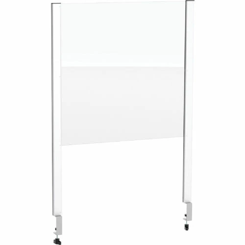Global IndustrialΓäó Cashier Shield 24"W x 24"H, With Clamp On Base, Silver 3 Global IndustrialΓäó Cashier Shield 24"W x 24"H, With Clamp On Base, Silver