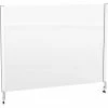 Global Industrial™ Cashier Shield 48"W X 36"H, With Clamp On Base, Silver -Server & Expediter Supplies Sales 298646
