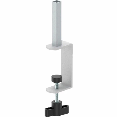Global Industrial™ Cashier Shield 96"W X 36"H W/ Clamp On Base And Center Clamp On Base Silver 5 Global Industrial™ Cashier Shield 96"W X 36"H W/ Clamp On Base And Center Clamp On Base Silver - Image 3