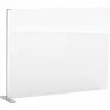 Global Industrial™ Cashier Shield 48"W x 36"H Add-On, With Center Racetrack Base, Silver -Server & Expediter Supplies Sales 298655