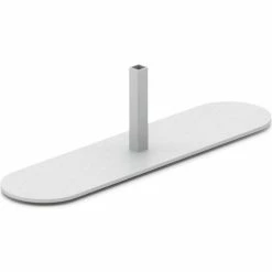 Global Industrial™ Cashier Shield 48"W x 36"H Add-On, With Center Racetrack Base, Silver -Server & Expediter Supplies Sales 298655 02