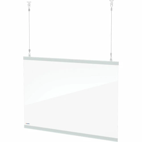 Global Industrial Hanging Cashier Shield, 56"W x 22"H, 2/Pack 3 Global Industrial Hanging Cashier Shield, 56"W x 22"H, 2/Pack