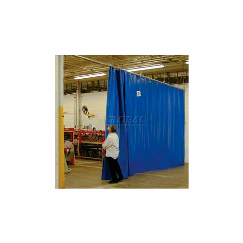 Global Industrial Solid Blue Curtain Wall Partition 24 x 10 3 Global Industrial Solid Blue Curtain Wall Partition 24 x 10