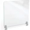MooreCo Clear Acrylic 24"H x 29"W Edge Clamp Acrylic Panel 4mm Thick -Server & Expediter Supplies Sales 45259 01