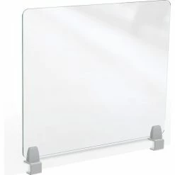 MooreCo Clear Acrylic 24"H x 29"W Edge Clamp Acrylic Panel 4mm Thick