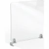 MooreCo Clear Acrylic 24"H x 23"W Center Clamp Acrylic Panel 4mm Thick 1 MooreCo Clear Acrylic 24"H x 23"W Center Clamp Acrylic Panel 4mm Thick -Server & Expediter Supplies Sales 45262 01