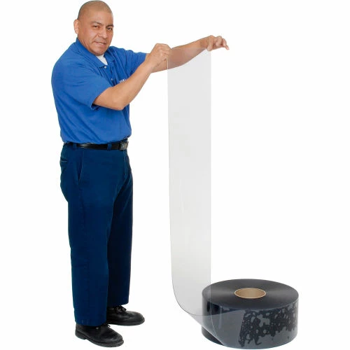Global Industrial PVC Strip Curtain Roll - Standard Grade Smooth Clear - 12" x 200' x .120" 10 Global Industrial PVC Strip Curtain Roll - Standard Grade Smooth Clear - 12" x 200' x .120" - Image 8