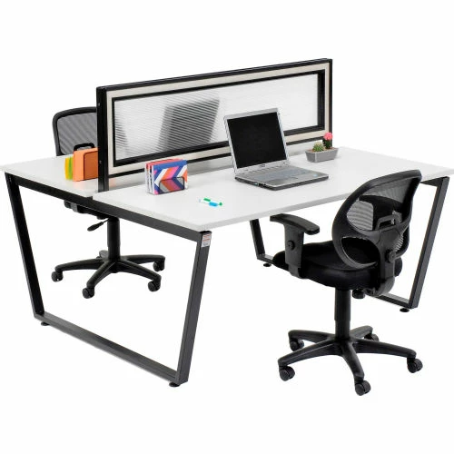 Interion By Global Industrial Interion® Translucent Partition For Double Collaboration Desk 7 Interion By Global Industrial Interion® Translucent Partition For Double Collaboration Desk - Image 5