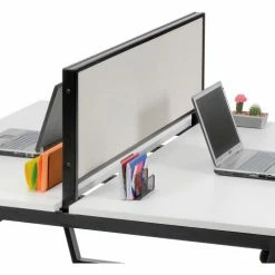 Interion By Global Industrial Interion® Fabric Divider Partition for Double Collaboration Desk -Server & Expediter Supplies Sales 694861 02