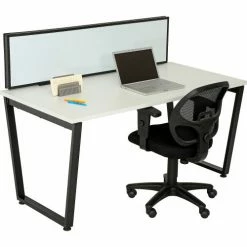 Interion By Global Industrial Interion® Universal Clamp-On Desk Partition - Magnetic Whiteboard -Server & Expediter Supplies Sales 695447 04
