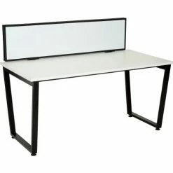 Interion By Global Industrial Interion® Universal Clamp-On Desk Partition - Magnetic Whiteboard -Server & Expediter Supplies Sales 695447 08