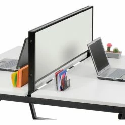 Interion By Global Industrial Interion® Magnetic Whiteboard Partition for Double Collaboration Desk -Server & Expediter Supplies Sales 695448 03