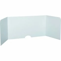 71 Visuals Social Distancing Desk Shield, Corrugated Plastic - 6/Pack -Server & Expediter Supplies Sales 695770 03
