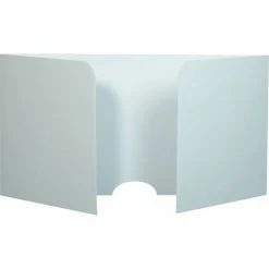 71 Visuals Social Distancing Desk Shield, Corrugated Plastic - 6/Pack -Server & Expediter Supplies Sales 695770 06