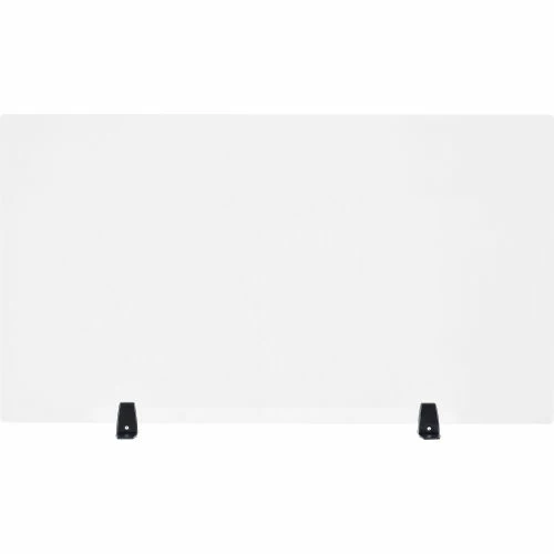 Interion By Global Industrial Interion® Freestanding Clear Desk Divider, 48"W x 24"H 4 Interion By Global Industrial Interion® Freestanding Clear Desk Divider, 48"W x 24"H - Image 2
