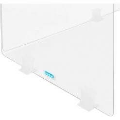 Interion By Global Industrial Interion® Tri-Fold Acrylic Desk Shield, 58"W x 20"D x 24"H, Clear -Server & Expediter Supplies Sales 695946 04