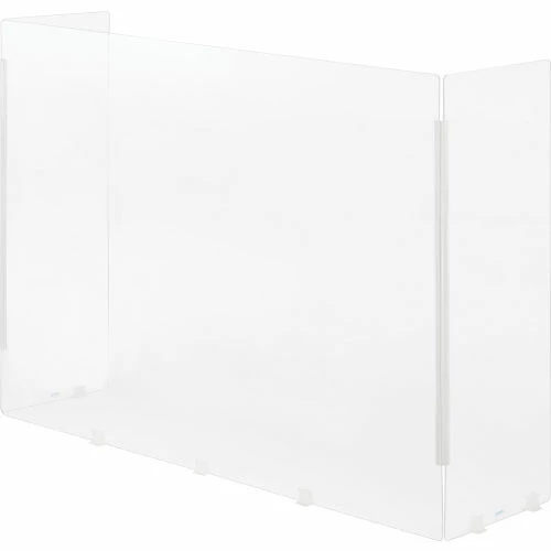 Interion By Global Industrial Interion® Tri-Fold Acrylic Desk Shield, 40"W x 11"D x 30"H, Clear 3 Interion By Global Industrial Interion® Tri-Fold Acrylic Desk Shield, 40"W x 11"D x 30"H, Clear