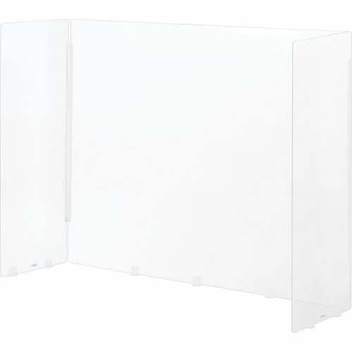 Interion By Global Industrial Interion® Tri-Fold Acrylic Desk Shield, 40"W x 11"D x 30"H, Clear 4 Interion By Global Industrial Interion® Tri-Fold Acrylic Desk Shield, 40"W x 11"D x 30"H, Clear - Image 2