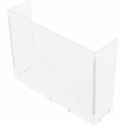 Interion By Global Industrial Interion® Tri-Fold Acrylic Desk Shield, 40"W x 11"D x 30"H, Clear 12 Interion By Global Industrial Interion® Tri-Fold Acrylic Desk Shield, 40"W x 11"D x 30"H, Clear -Server & Expediter Supplies Sales 695947 02
