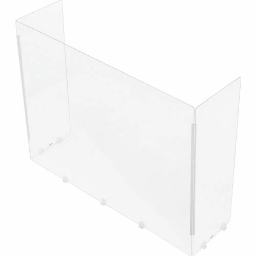 Interion By Global Industrial Interion® Tri-Fold Acrylic Desk Shield, 40"W x 11"D x 30"H, Clear 5 Interion By Global Industrial Interion® Tri-Fold Acrylic Desk Shield, 40"W x 11"D x 30"H, Clear - Image 3