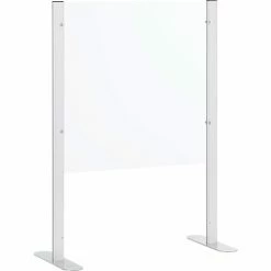 Interion By Global Industrial Interion® Acrylic Cashier Shield with Pass-Through, 24"L x 24"H, Clear