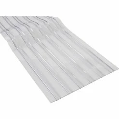Global Industrial Replacement 12" x 12' Scratch Resistant Ribbed Clear Strip for Strip Curtains -Server & Expediter Supplies Sales 786CP19 02