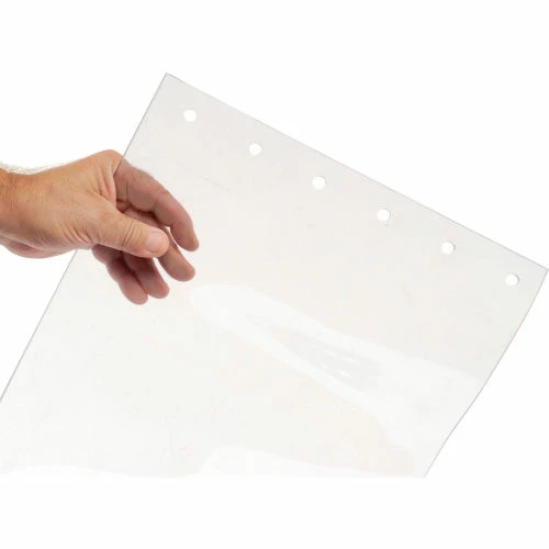 Global Industrial Replacement 12" x 9' Standard Clear Strip for Strip Curtain Doors 6 Global Industrial Replacement 12" x 9' Standard Clear Strip for Strip Curtain Doors - Image 4