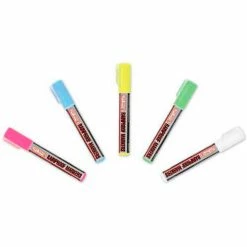 Chef-Master 90032 - Rain Proof Markers, Blue/Pink/White/Green/Yellow