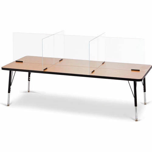 Jonti-Craft® See-Thru Table Divider Shields - 6 Station - 70-1/2"W x 29-1/2"D x 16"H 4 Jonti-Craft® See-Thru Table Divider Shields - 6 Station - 70-1/2"W x 29-1/2"D x 16"H - Image 2
