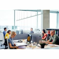 Global Industrial™ Ceiling Mounted Personal Safety Partition, 4'W x 7'H