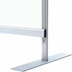 Global Industrial™ Floor Standing Portable Clear Divider Safety Partition, 5'W x 5'H -Server & Expediter Supplies Sales 989059 01