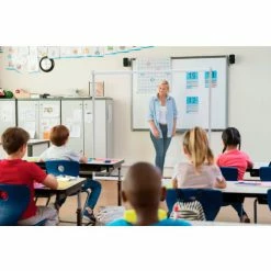 Global Industrial™ Floor Standing Portable Clear Divider Safety Partition, 5'W x 5'H -Server & Expediter Supplies Sales 989059 03