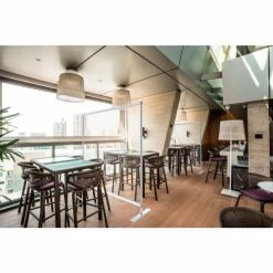 Global Industrial™ Free Standing Portable Clear Divider Safety Partition, 6'W x 6'H -Server & Expediter Supplies Sales 989061 06