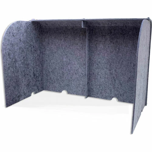 Ghent Acoustic Desktop Surround Protection Screen 36"W x 18"D x 24"H, Silver PET Felt 3 Ghent Acoustic Desktop Surround Protection Screen 36"W x 18"D x 24"H, Silver PET Felt