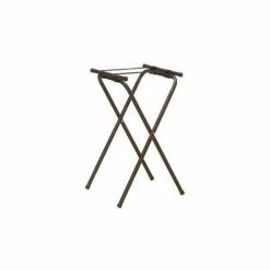 American Metalcraft CTS31 - Deluxe Tray Stand, 19-1/2 x 15 x 31, Black Nylon Straps, Folding