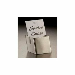 American Metalcraft DXCH2 - Card Holder, 1-1/2 x 1-3/4 x 1-1/8, Box Shape, Slim Slit For Card Fit