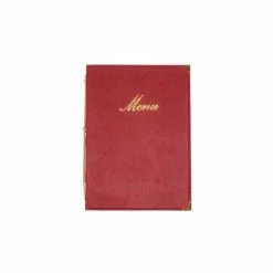 American Metalcraft MCCRLSWR - Securit Classic Sewn Menu Cover, 10" x 13", Wine Red