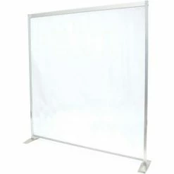 American Metalcraft Clear Freestanding Partition - 60"W x 60"H - Clear