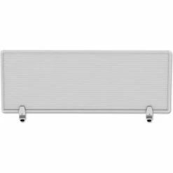 Alera® 47"W Polycarbonate Desktop Partition Privacy Panel, Silver -Server & Expediter Supplies Sales ALEPP4718 03