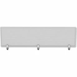 Alera® Polycarbonate Silver Desktop Partition Privacy Panel, 65"W -Server & Expediter Supplies Sales ALEPP6518 03
