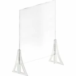 Global Approved 179776-187 Counter Cashier Shield Acrylic 30"W x 46"H -Server & Expediter Supplies Sales AZA 179776 187