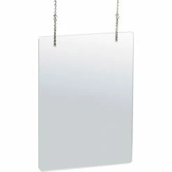 Global Approved 179902 Hanging Cashier Shield, Acrylic 18"W x 24"H - Pkg Qty 2 -Server & Expediter Supplies Sales AZA 179904