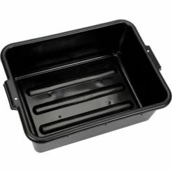 Winco PL-7K - Dish Box, Black, 21-1/2"D x 15-3/4"W x 7-1/4"H, NSF -Server & Expediter Supplies Sales B1357721 03 1